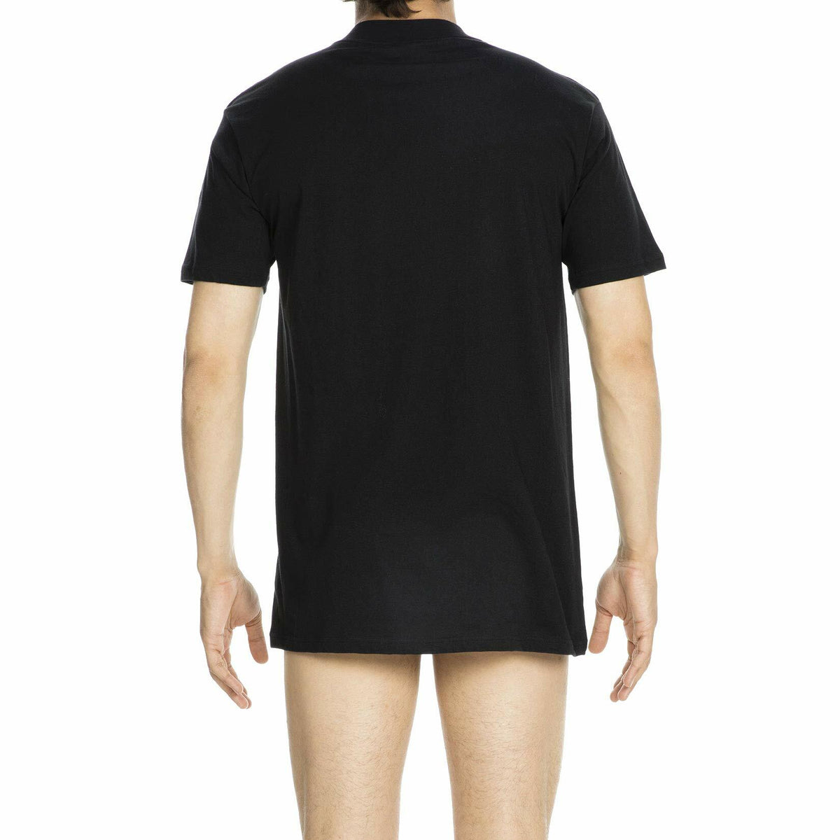 Camiseta de cuello redondo HOM Harro negra, talla XL