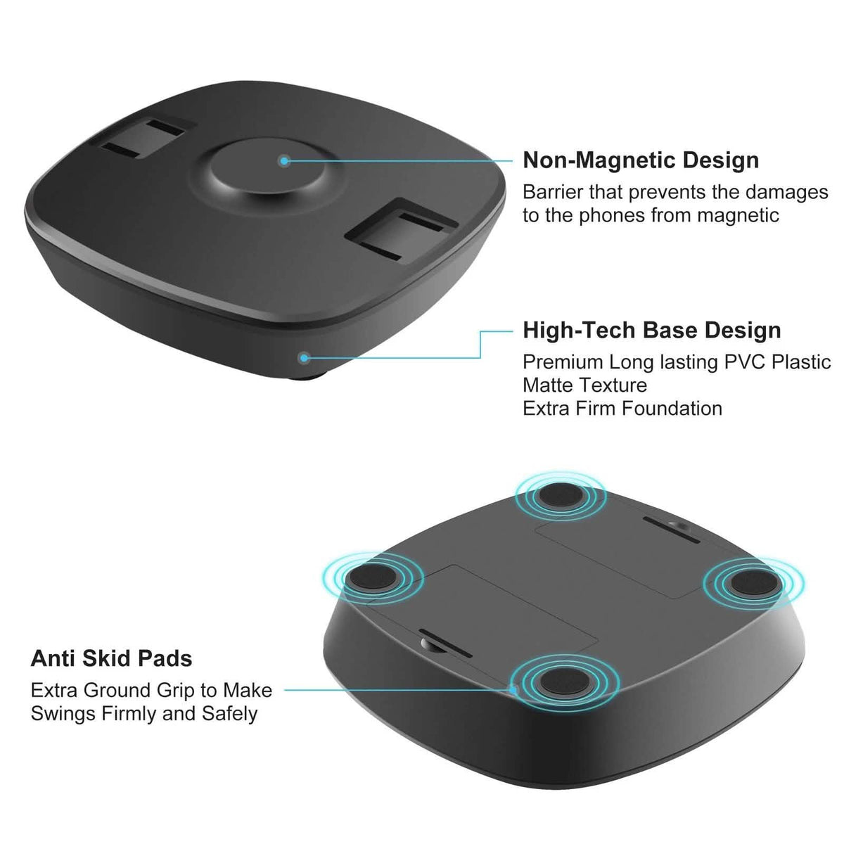 Phone Shaker Wiggle Holder for Pokemon Go Automatic Step Earning Swing Device