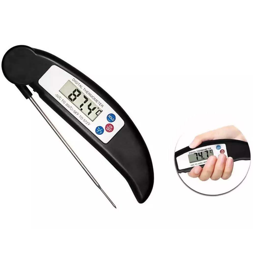 Termómetro digital ProThermo de lectura instantánea de acero inoxidable para carne y aves