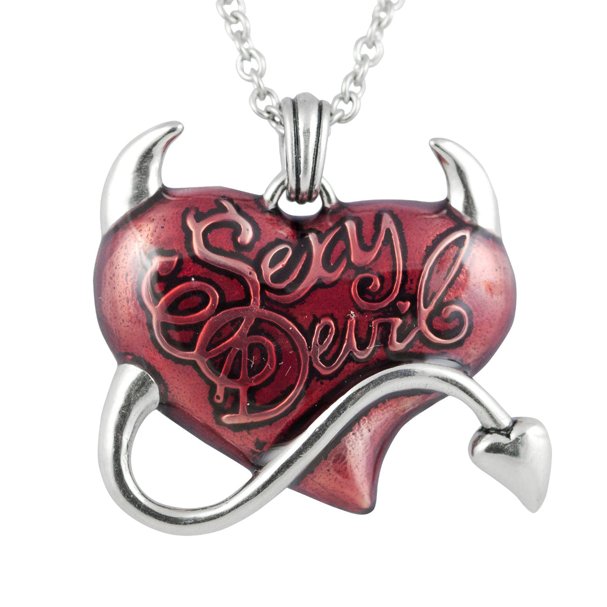 Red Heart Pendant Necklace Romantic Gift For Women Jewelry