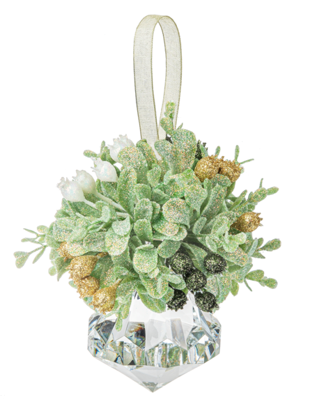 Mistletoe Acrylic Gem Ornament -