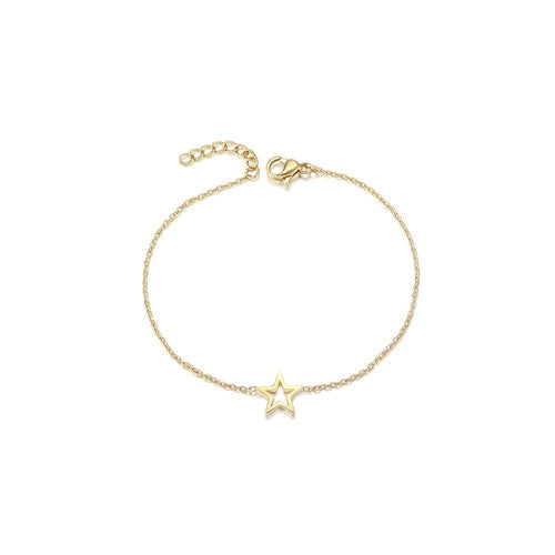 Star Charm Bracelet Delicate Gold Plated Classic Design