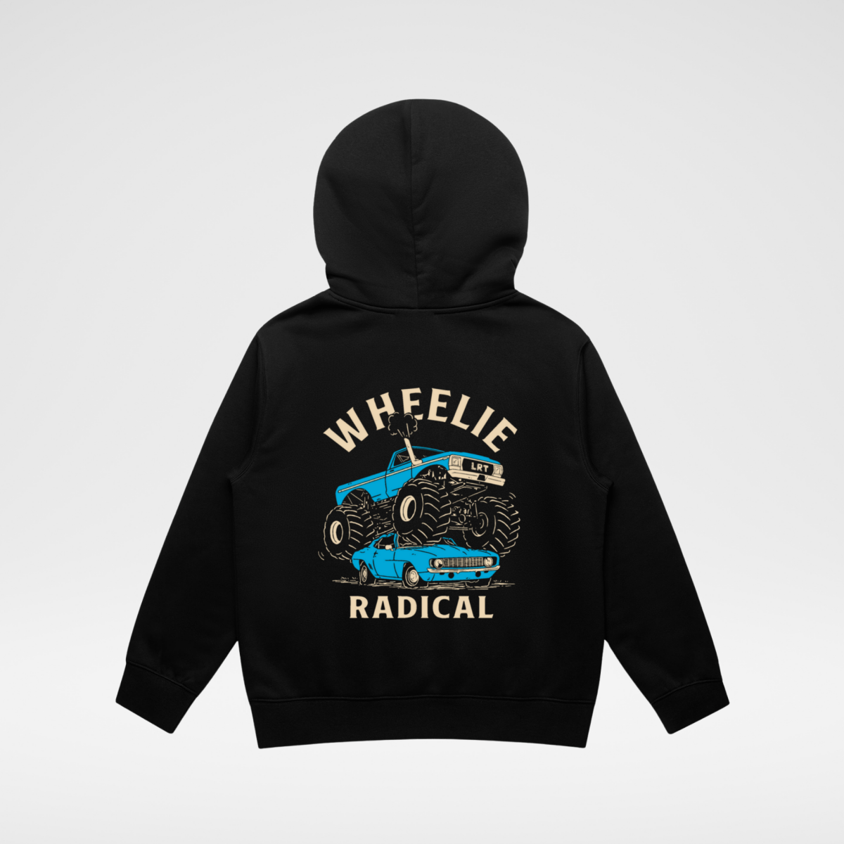 SUDADERA THE WHEELIE RADICAL - NEGRO RECICLADO