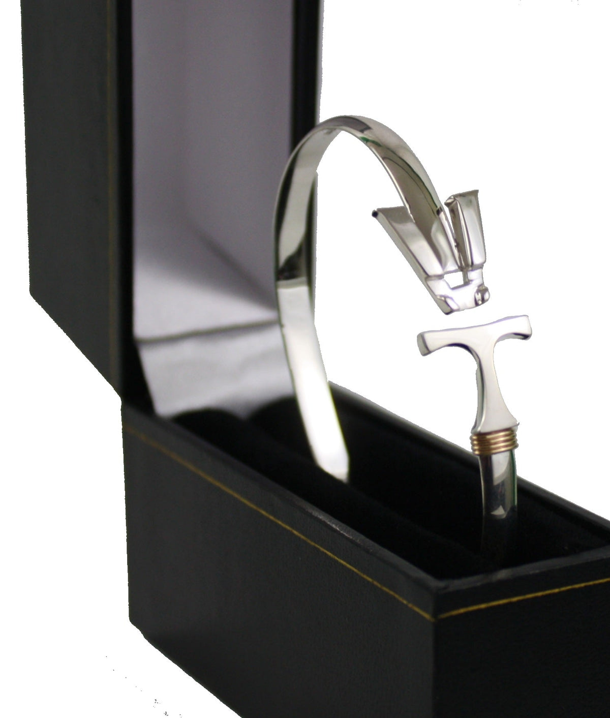 Vermont Hook Bracelet Silver - 5mm Band - 6.5 Inch