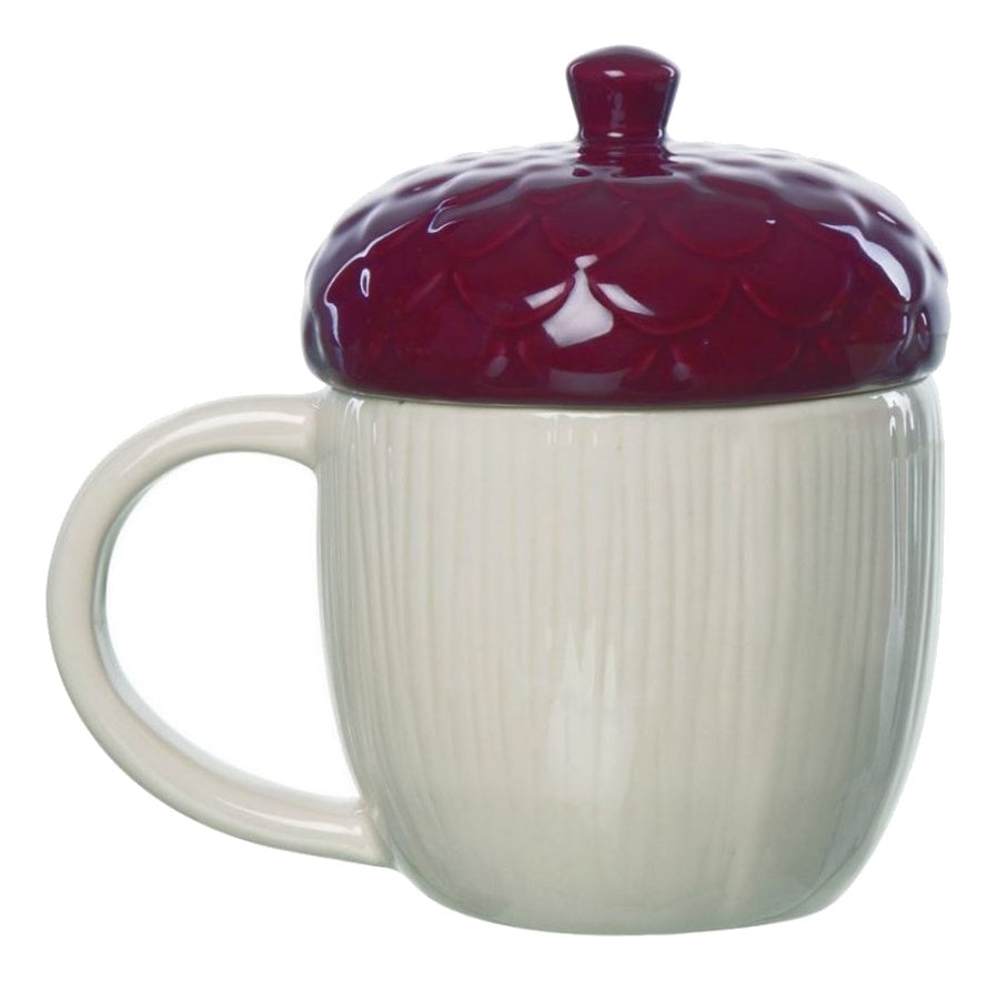 Stoneware Moody Acorn Mug - Brown