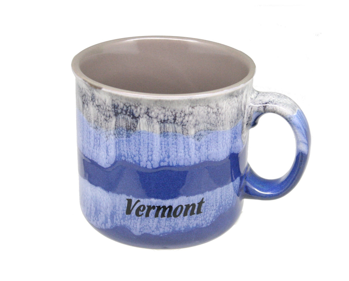 Drip Glaze Earth-tone Mug - Blue