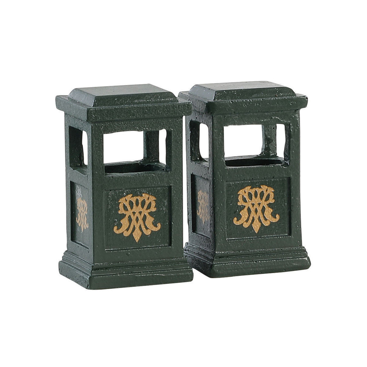 Contenedor de basura verde - Juego de 2 piezas