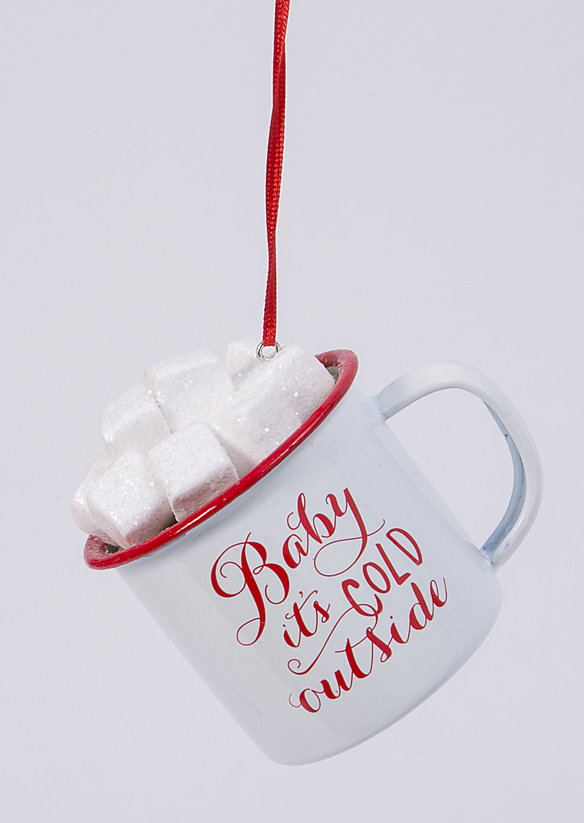 Hot Cocoa Mug with Marshmallows Ornament - Baby it's Cold Outside