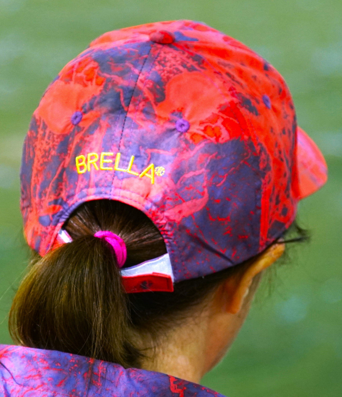 Sombrero impermeable unisex Brella rojo y azul