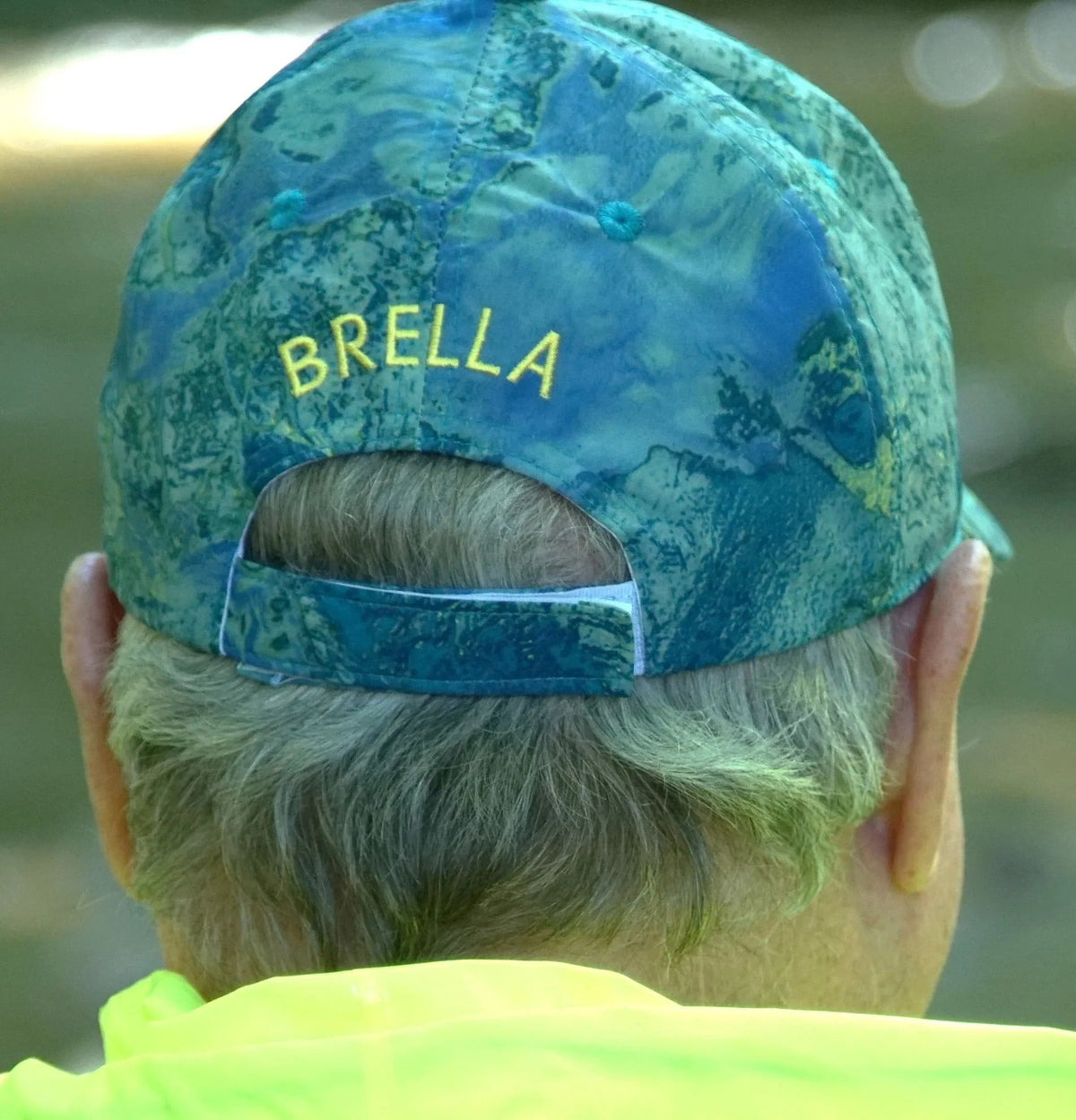 Sombrero impermeable unisex Brella azul y amarillo