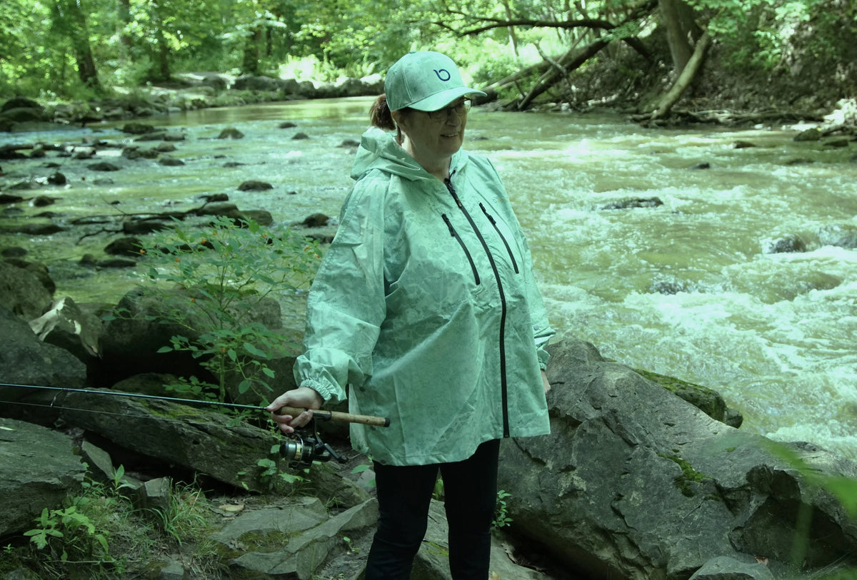 Chaqueta de lluvia unisex Brella verde claro