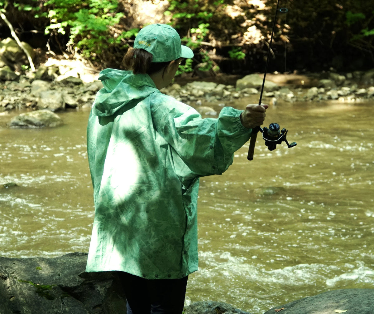 Chaqueta de lluvia unisex Brella verde claro