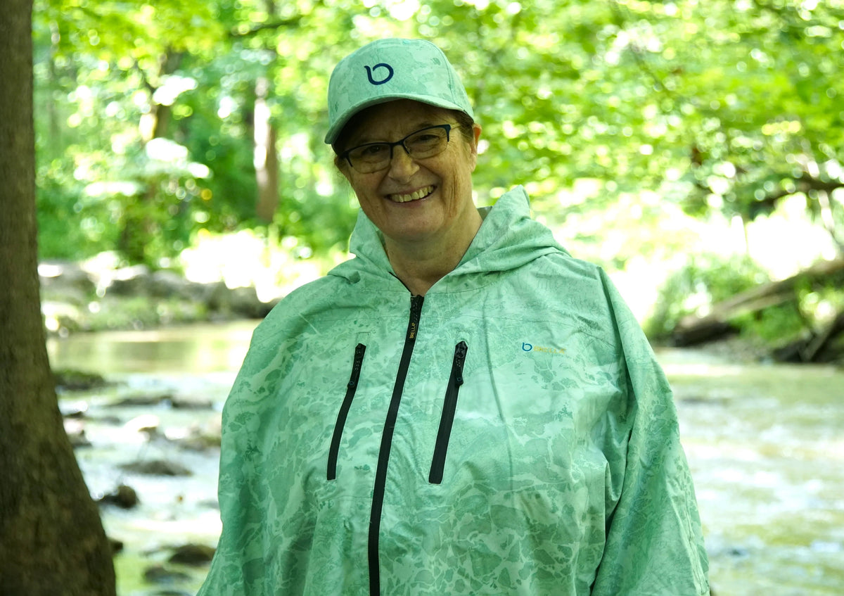 Chaqueta de lluvia unisex Brella verde claro