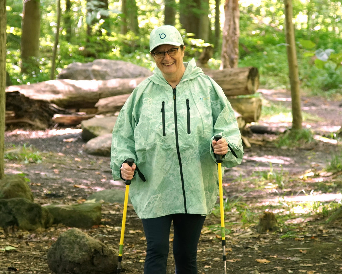 Chaqueta de lluvia unisex Brella verde claro