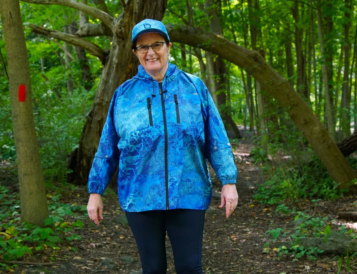 Chaqueta impermeable unisex Brella Blue para jóvenes y adultos de talla pequeña