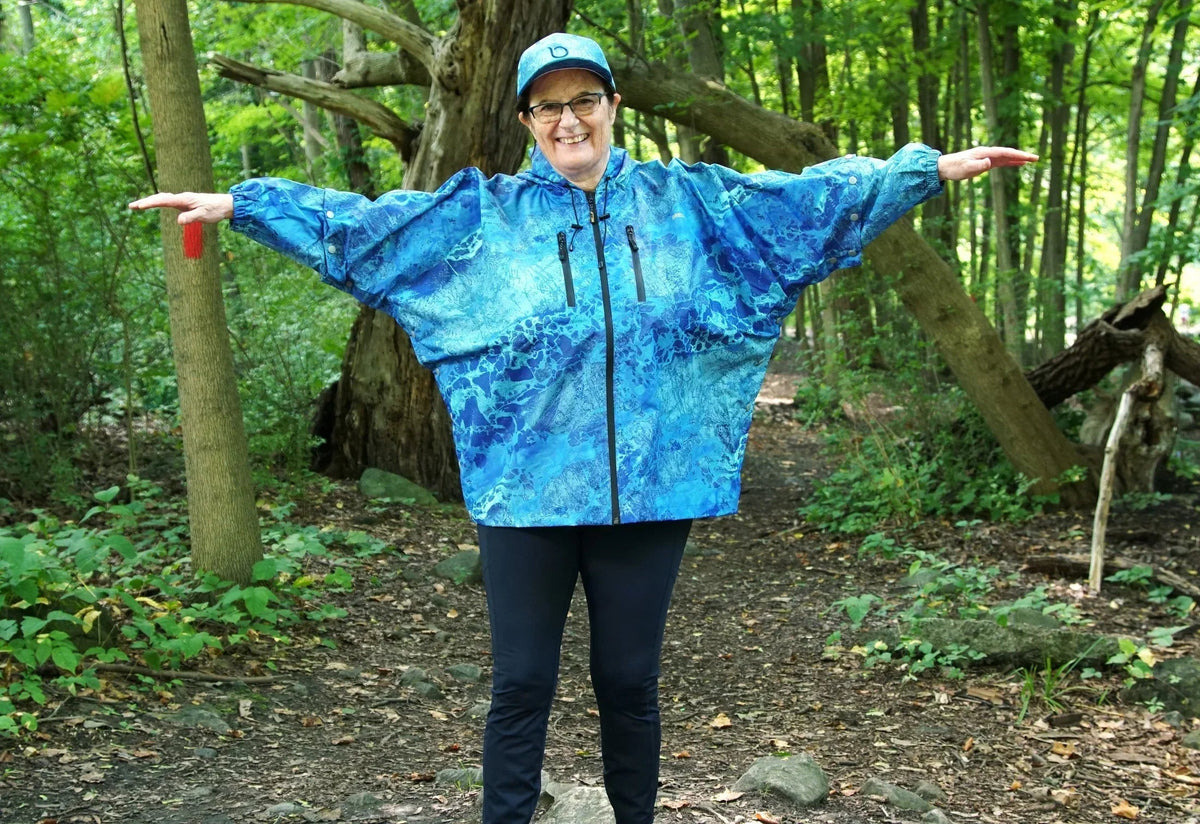 Chaqueta impermeable unisex Brella Blue para jóvenes y adultos de talla pequeña