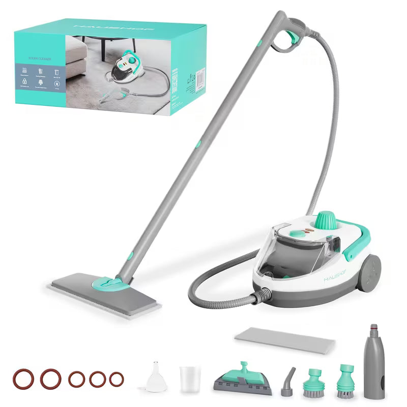 1500W Steam Cleaner with 51-Ounce Water Tank and 19 Accessories