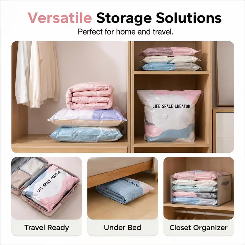 10-Piece Heavy Duty Vacuum Compression Storage Bag Set