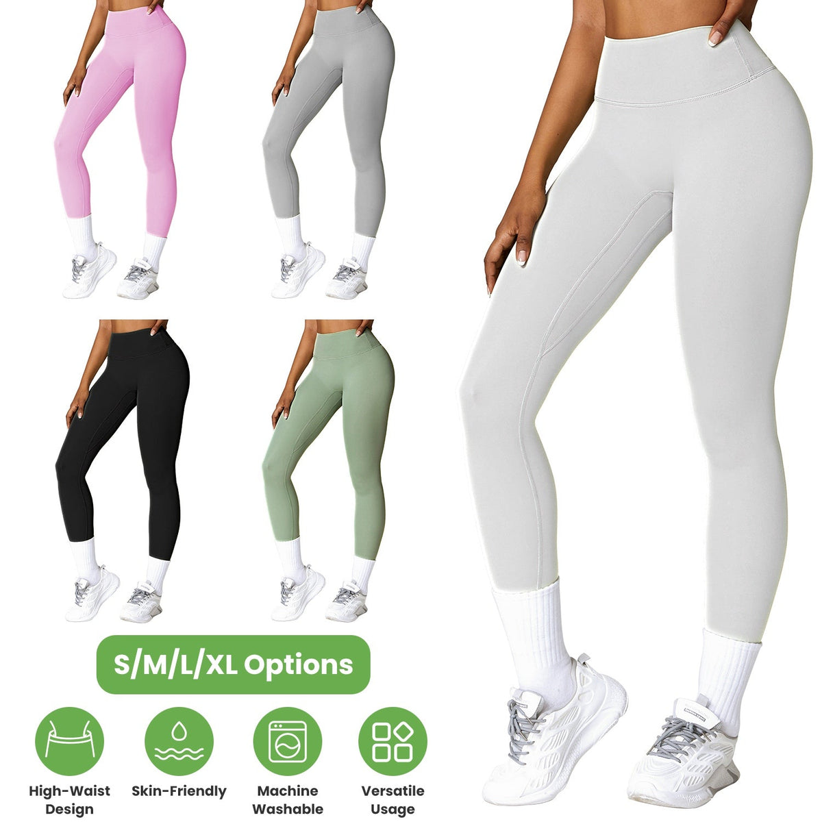Leggings de talle alto para mujer con control de abdomen
