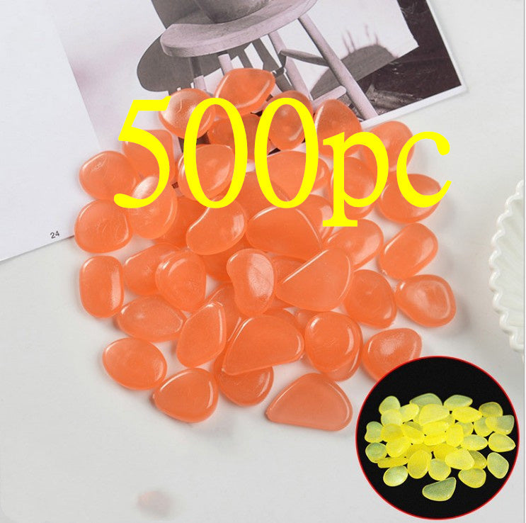 Luminous Stones Fluorescent Aquarium Pebbles Fish Tank Garden Luminous Stones