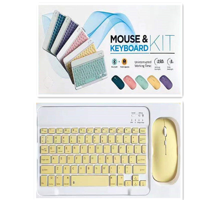 Creative Solid Color Bluetooth Keyboard And Mouse Set