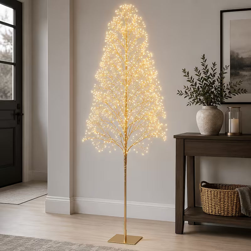 70.9-Inch Lighted Decorative Tree Lamp with 1600 Warm White LEDs