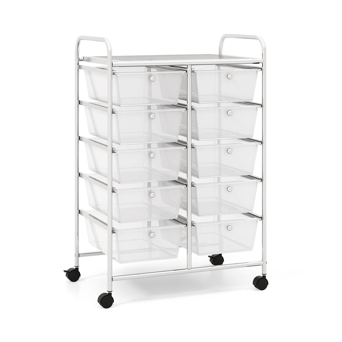 10-Drawer Rolling Storage Cart