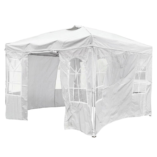 10x10 Pop Up Canopy Tent with Sidewalls & Adjustable Height