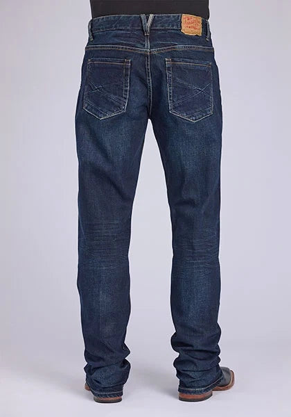 Stetson 1313 Modern Fit Stretch (Gold/Dark Wash) - Men's Jeans