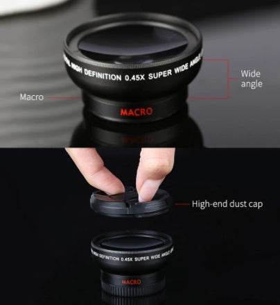 Mobile phone wide-angle macro lens