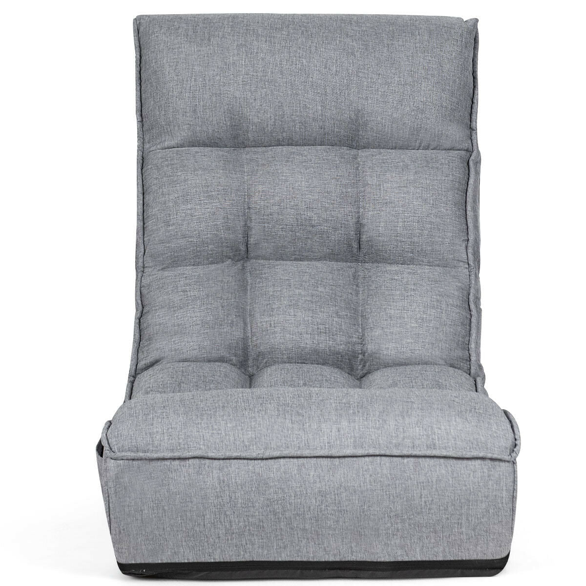 4-Position Adjustable Floor Chair Folding Lazy Sofa