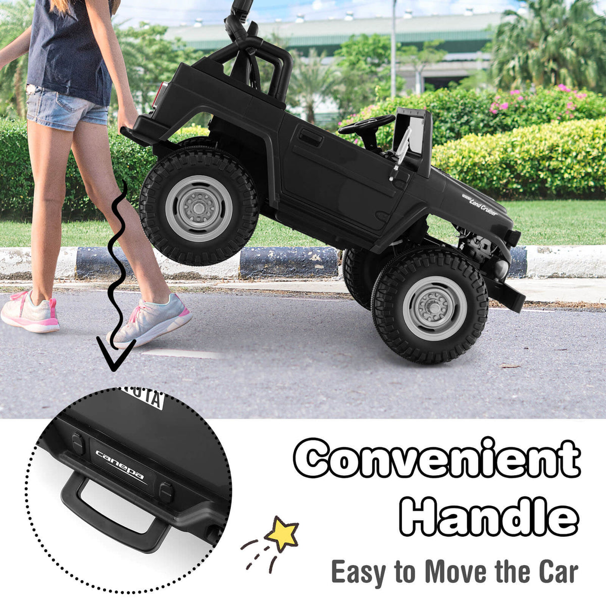 12V 2-Seat Licensed Kids Ride On Toyota FJ40 Car with 2.4G Remote Control