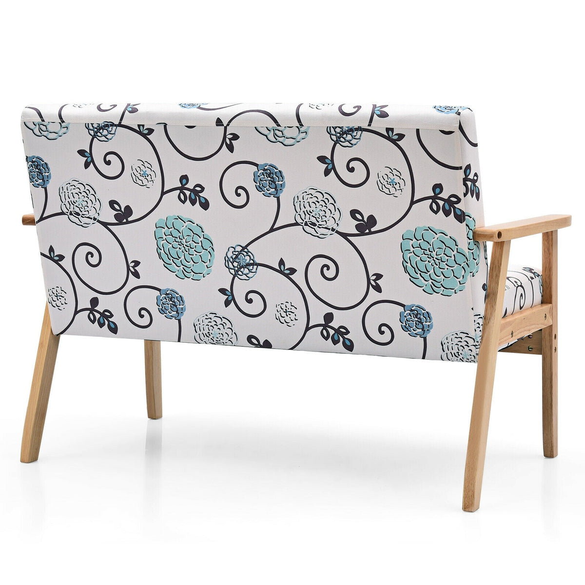 Modern Fabric Loveseat Sofa Couch Upholstered 2-Seat Armchair