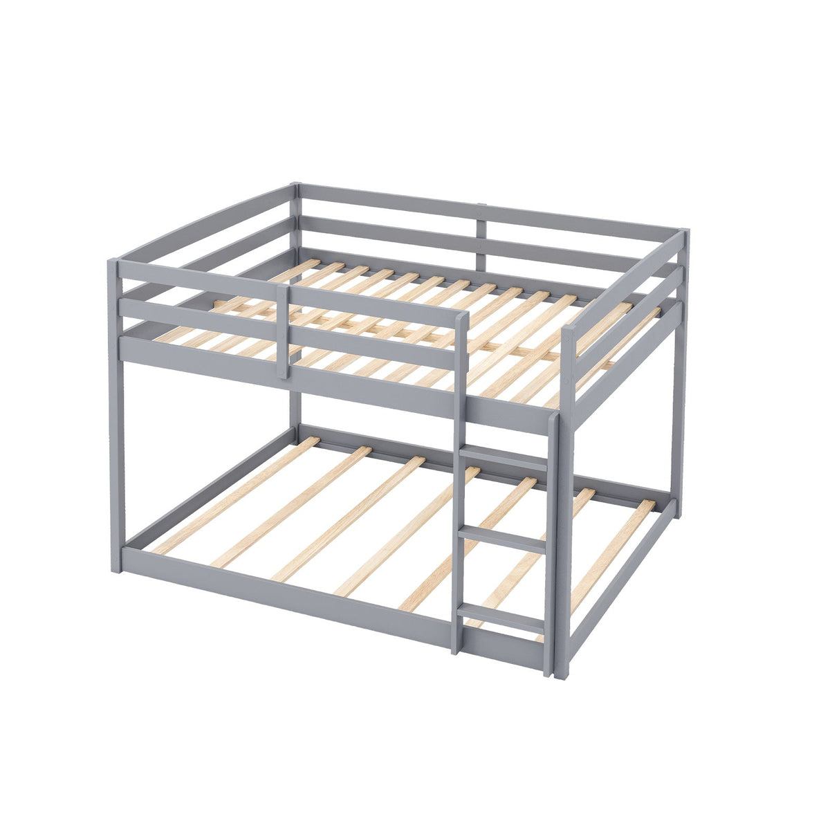 Full Over Full Bunk Bed Low-to-ground Bunk Bed