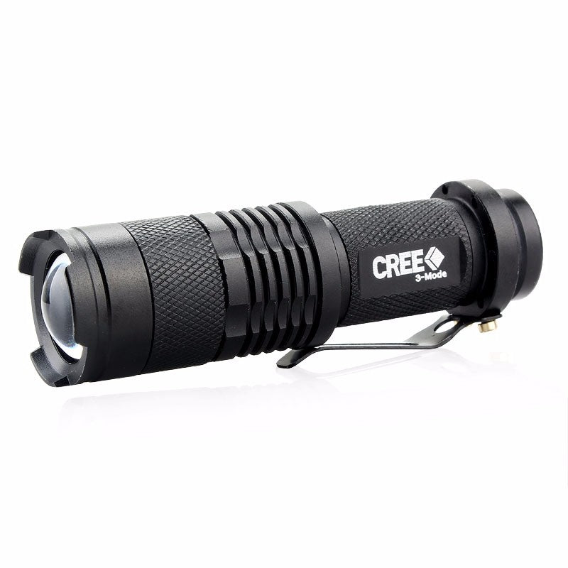 5 Colors Mini LED Flashlight Q5 2000lm Waterproof LED Laterna 1 Modes Zoomable PortableTorch Penlight AA 14500