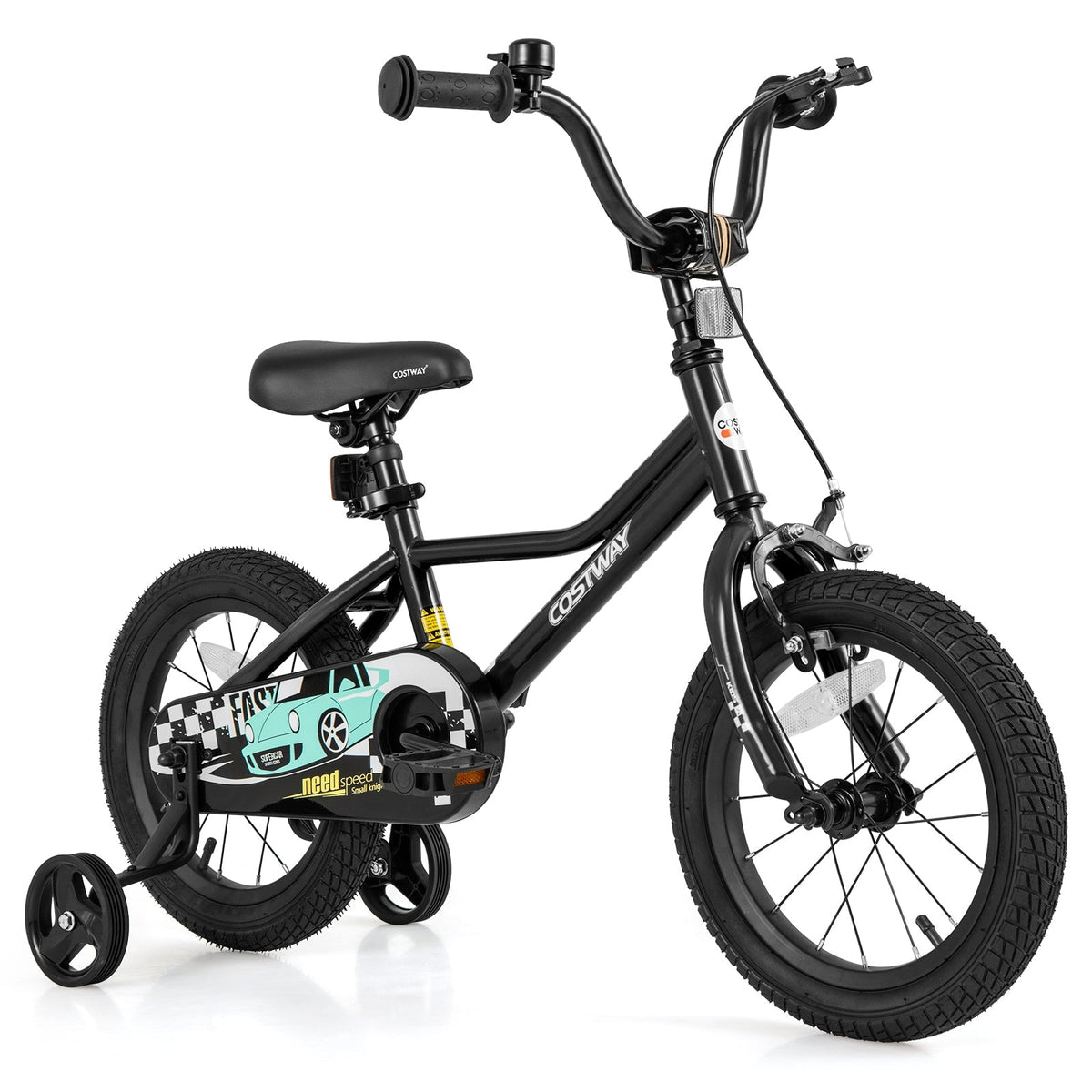 14 Inch Kids Bike Adjustable for 3-5 Years Old with Low-Step Frame