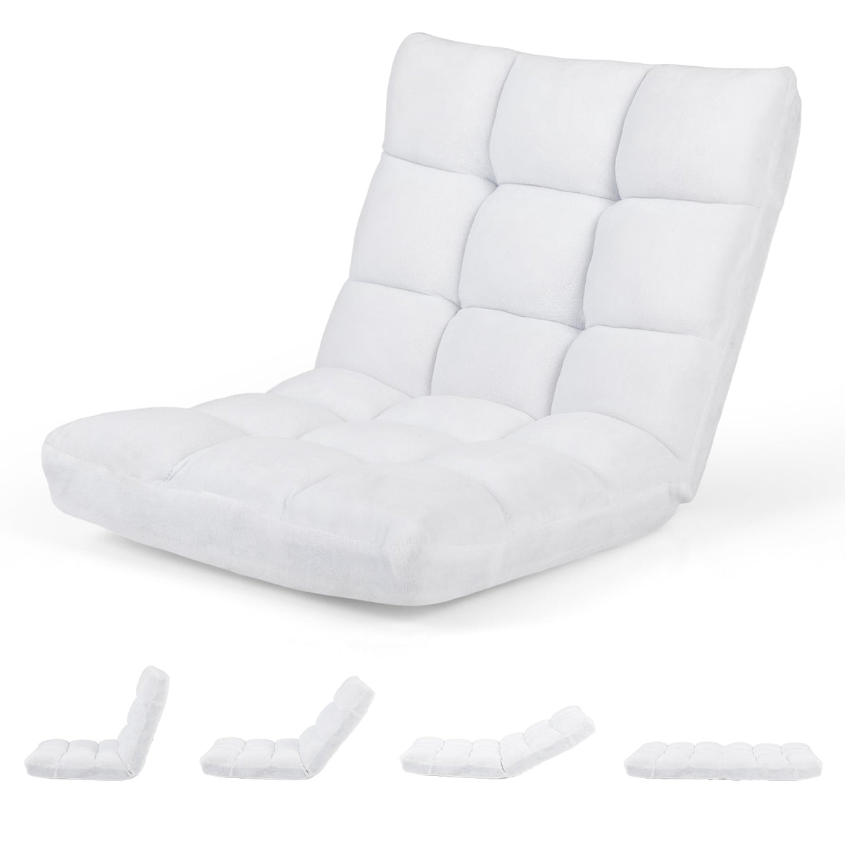 Adjustable 14-position Cushioned Floor Chair