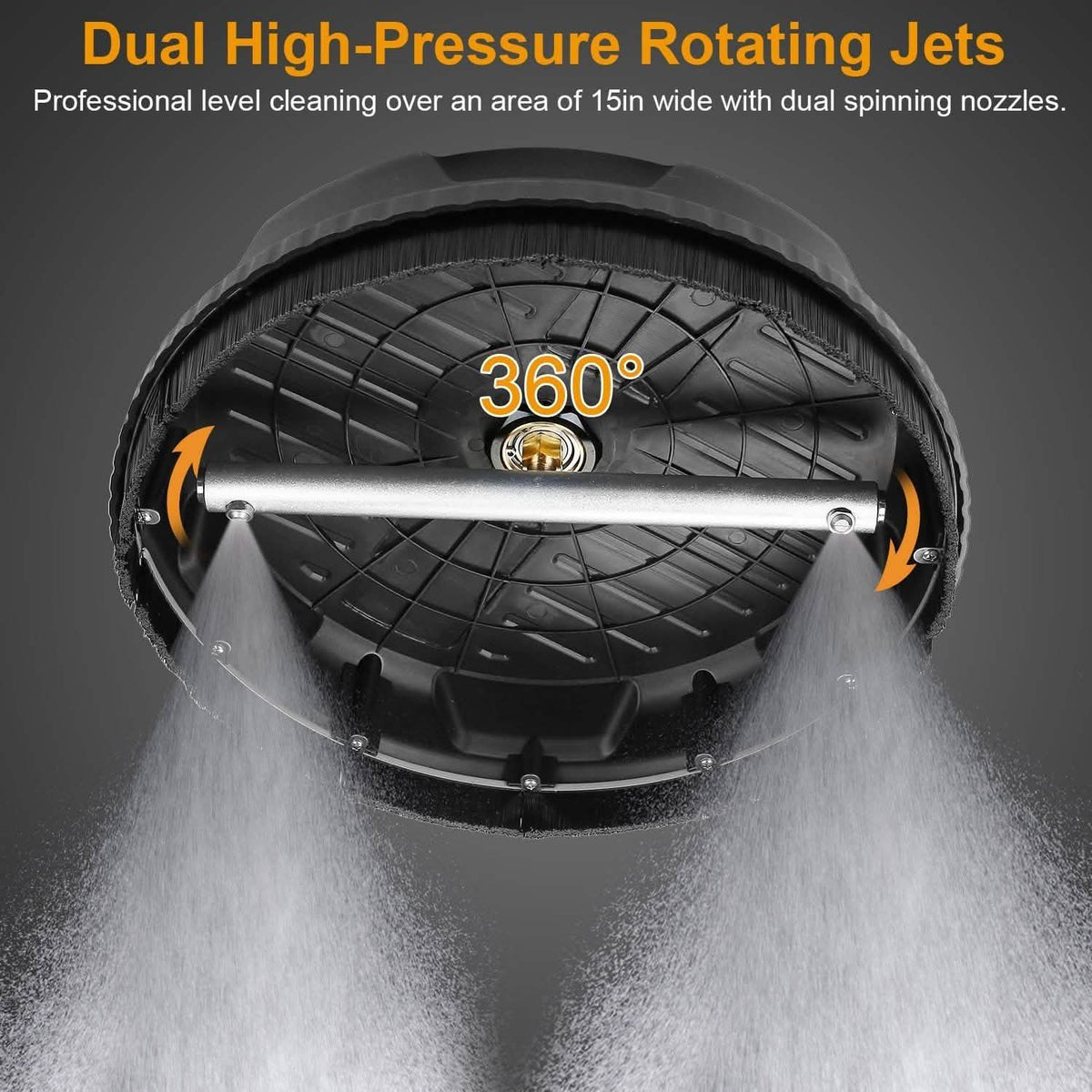 15" High Pressure Flat Surface Cleaner
