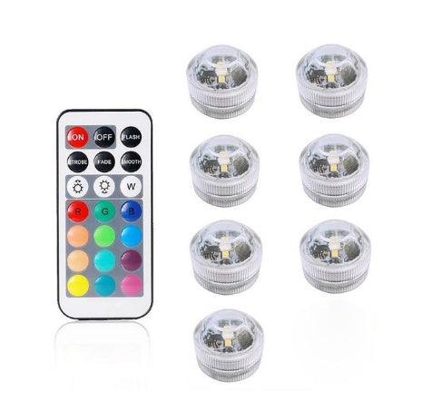Remote control diving light 3CM diamond twist full color red green blue white warm white waterproof LED light