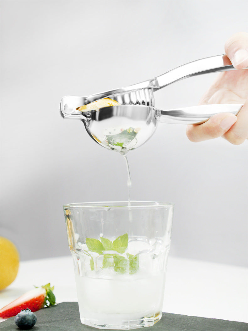 Exprimidor de frutas de acero inoxidable 304, exprimidor manual de limón, herramienta de cocina para exprimir zumo, uno