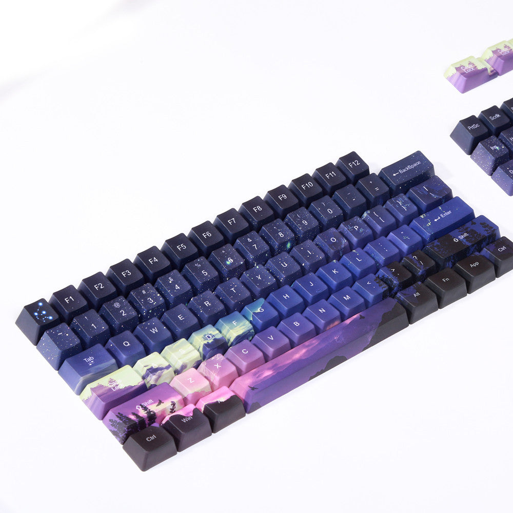 Sunset Starry Sky PBT Keycaps