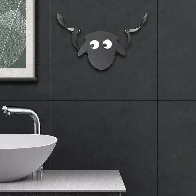 Sheep Toilet Paper Holde Cute Sheep Shape Wall-mounted Sheep Toilet Paper Holde