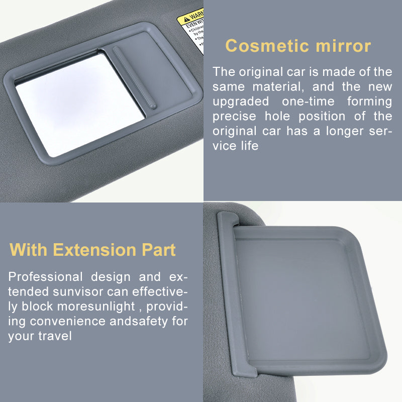 SPEEDWOW Car Inner Sunvisor Sunshield Sun Visor