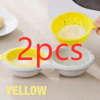 New Creative Egg Poacher Food Grade Cookware Double Cup Egg Boiler Steamed Egg Set