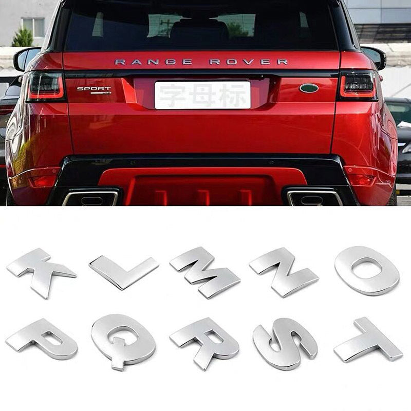 Large number car tail letter label, car personality letter sticker