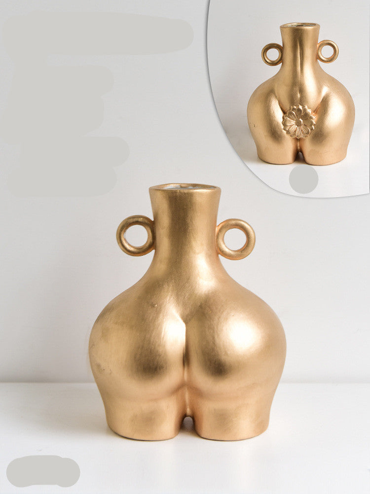 Body Art Vase Home Decoration Living Room Flower Arrangement