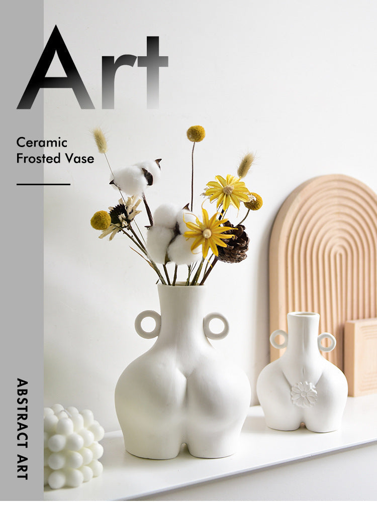 Body Art Vase Home Decoration Living Room Flower Arrangement