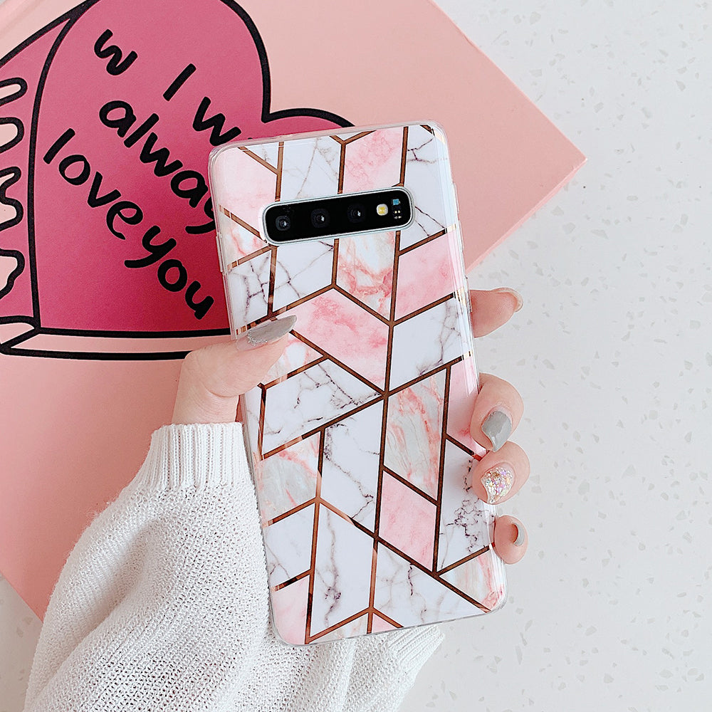 Mosaic marble mobile phone case