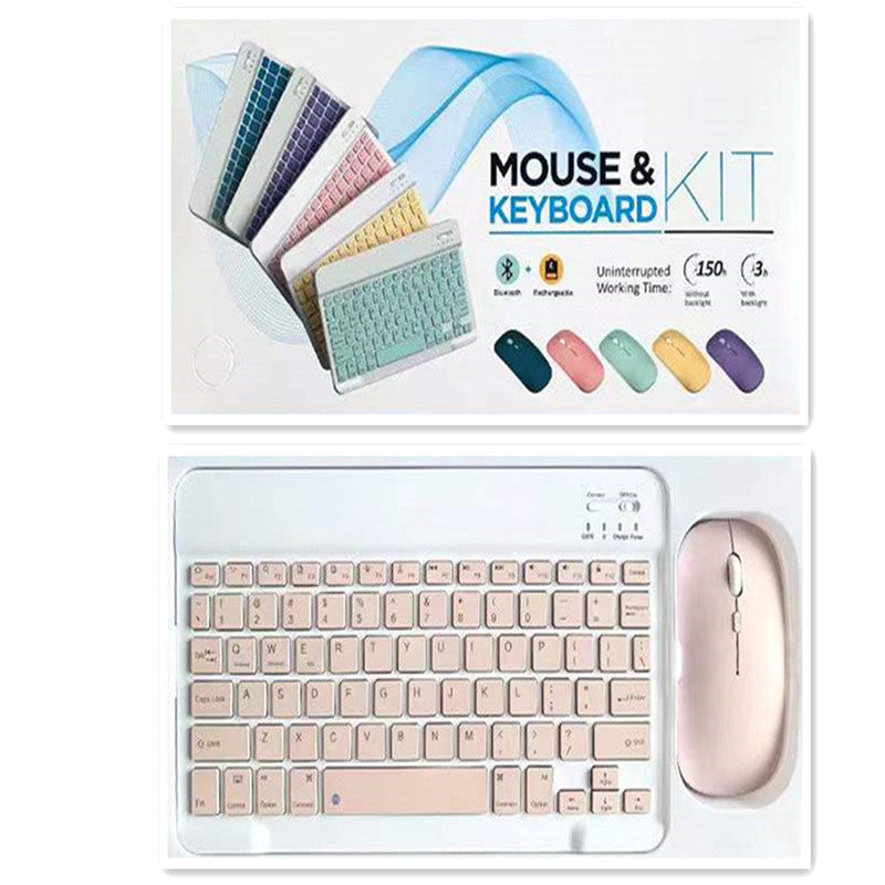Creative Solid Color Bluetooth Keyboard And Mouse Set
