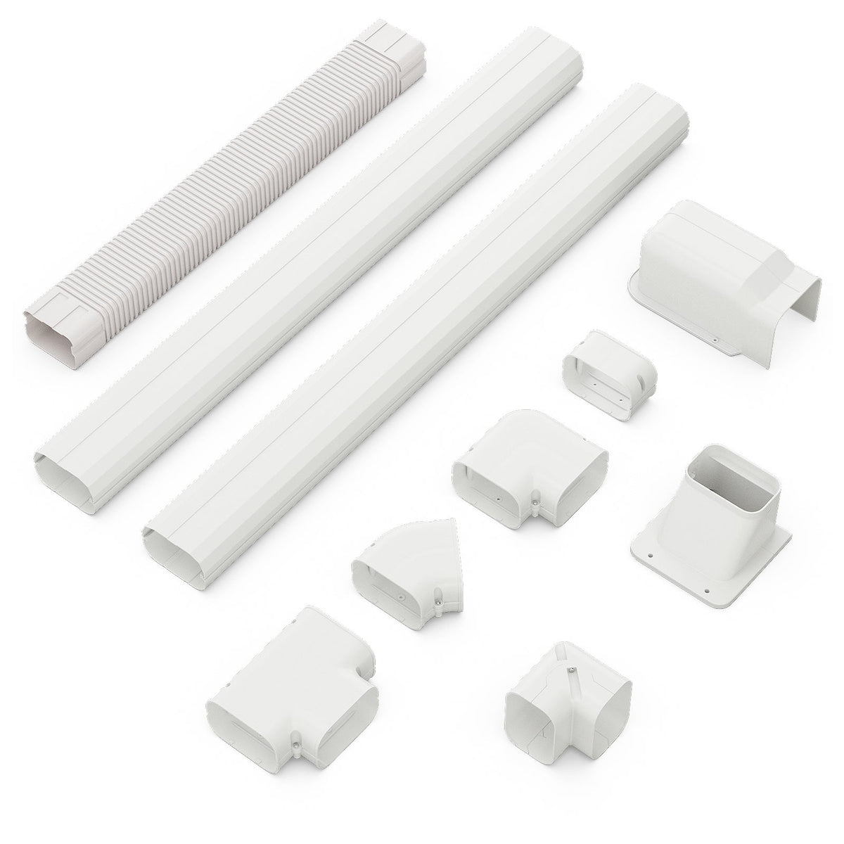4 Inches W Mini Decorative PVC Slim Line Cover Kit